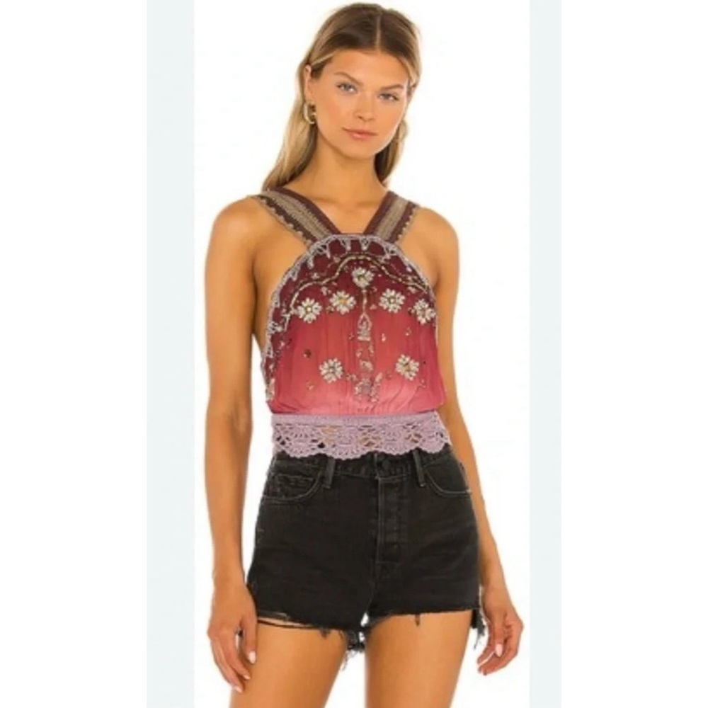 Free People Hi There Halter / Pink NWT SZ S - Picture 1 of 15